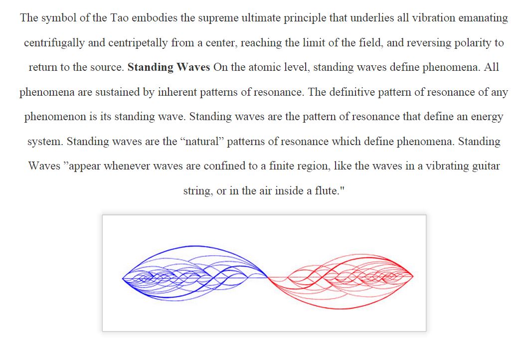 Symbol of Tao Standing Wave, Qigong